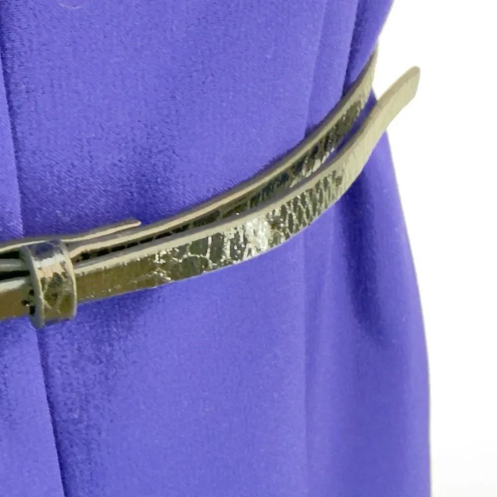 Calvin Klein Blue Dress Full Skirt Fit & Flare Party Sz 8 NWT - Picture 6 of 17